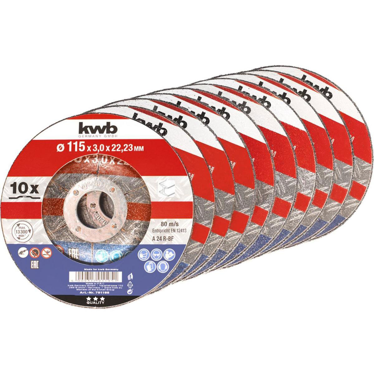 kwb  Trennscheiben Metallbearbeitung Durchmesser 115 mm