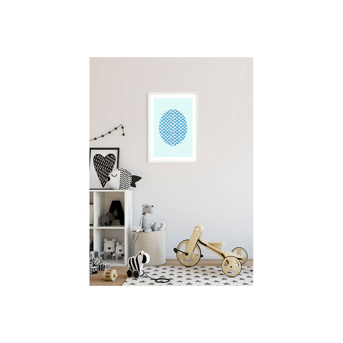 Komar  Wandbild Shelly Patterns Aqua 50x70 cm Bild 3