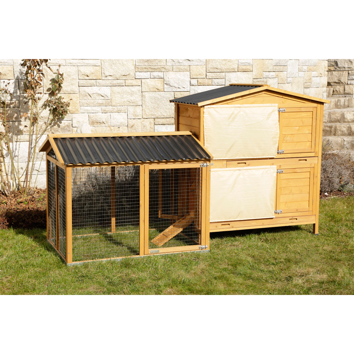 Kleintierstall Appartment Pro 118 x 130 x 61 cm braun Bild 10