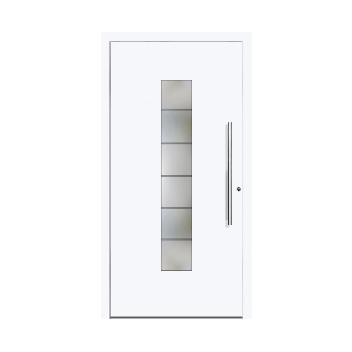 Schüco Aluminium Haustür 108 Lucca Excellent 1000 x 2000 mm RAL9016 DR