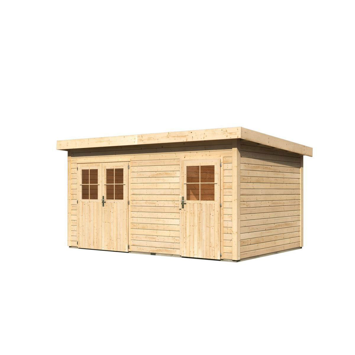 Karibu Gartenhaus Mattrup 28 mm naturbelassen Bild 2