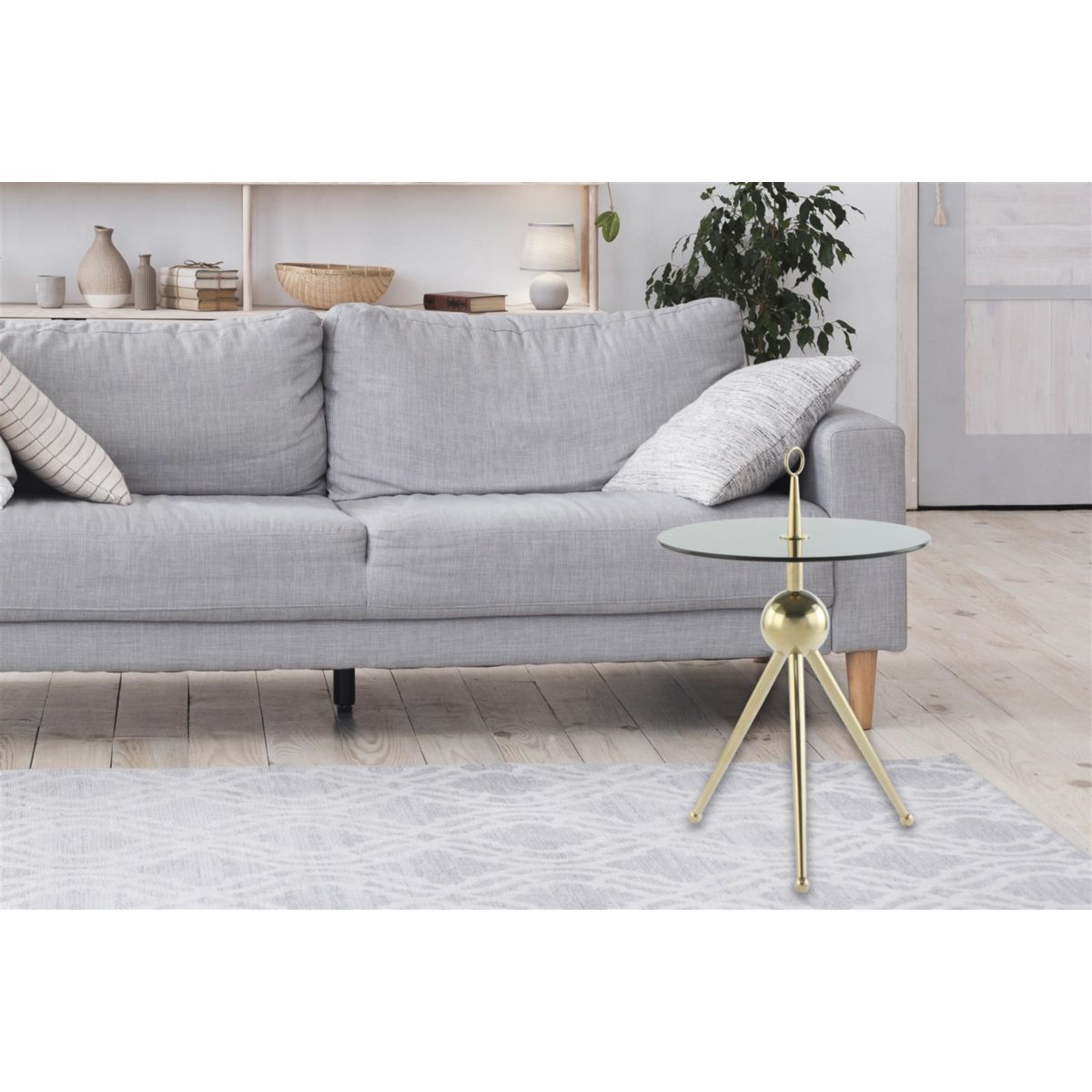 Beistelltisch Ontario 325 gold grau Bild 3