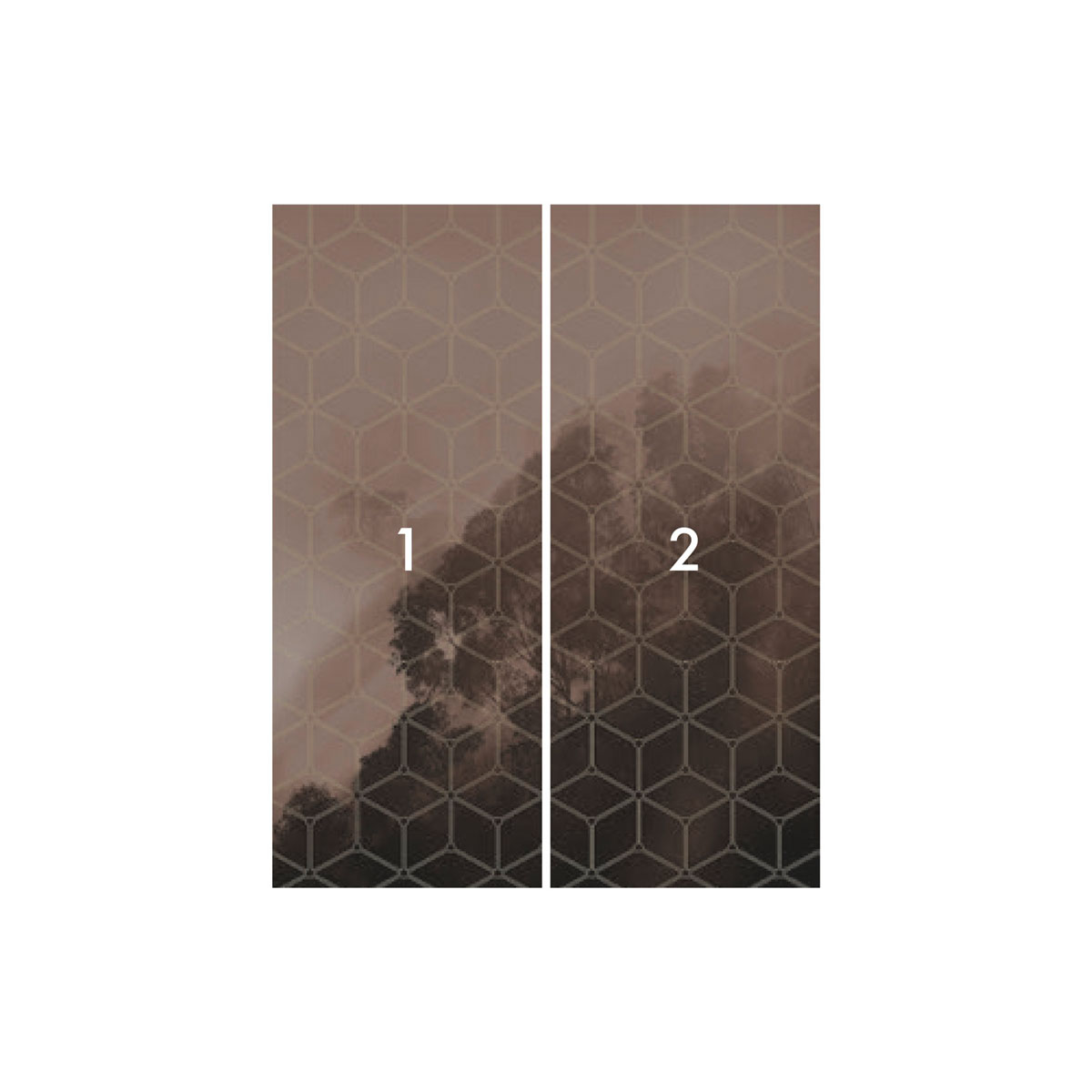 Komar  Vlies Fototapete Golden Grid 200x250 cm Bild 3