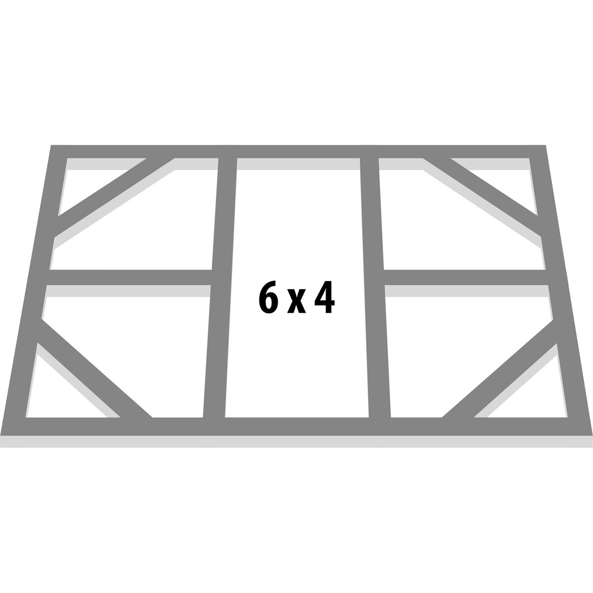 Globel Fundamentbodenrahmen für Silikon 6 x 4m