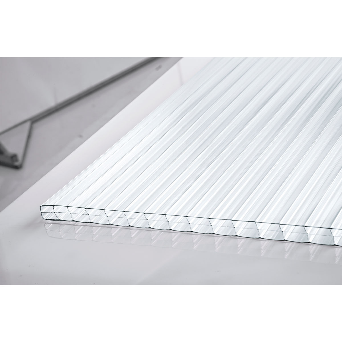 Polycarbonat-Hohlkammerplatte transparent 250 x 98 cm Bild 7
