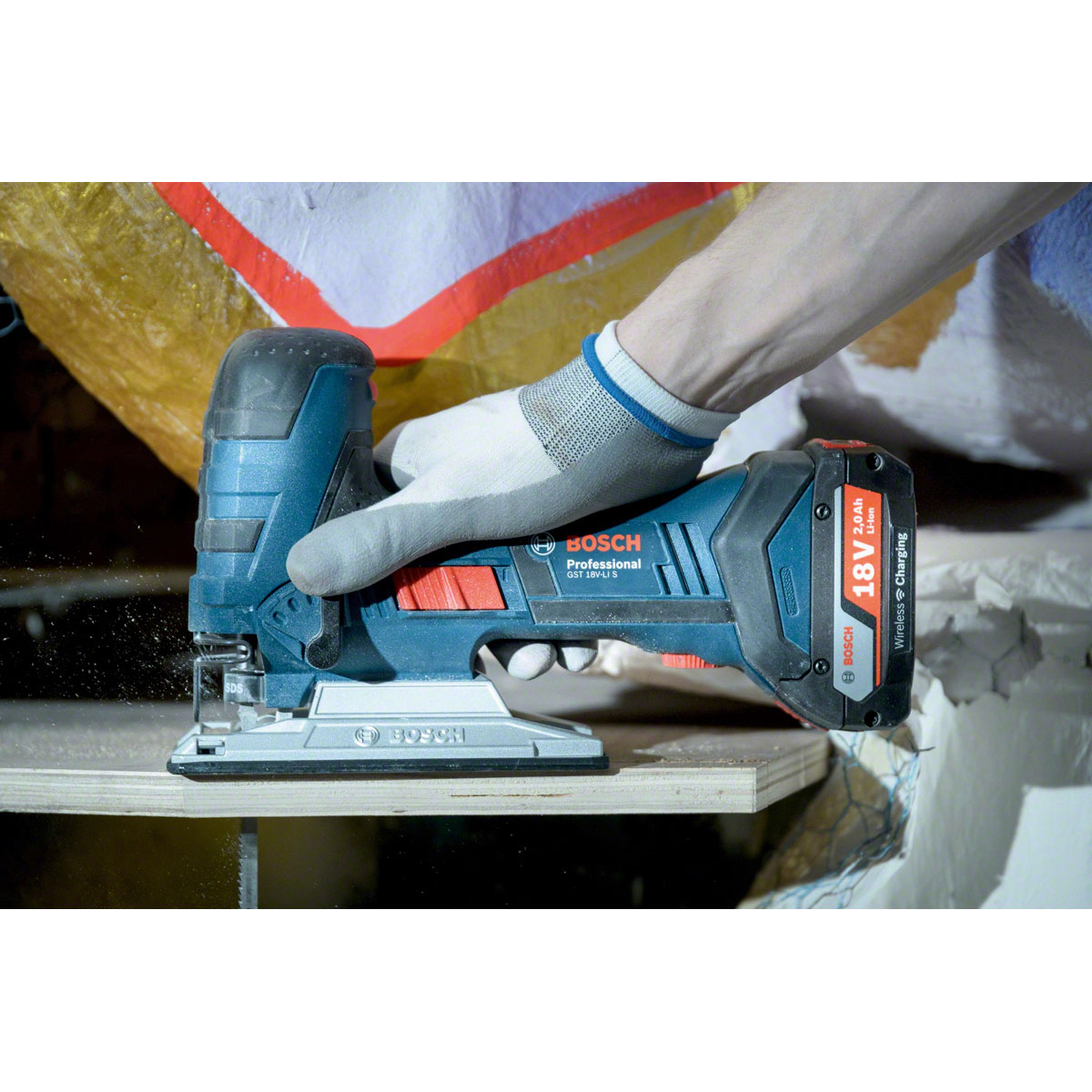 Bosch Professional   Akku-Stichsäge GST 18V-LI S solo Bild 6