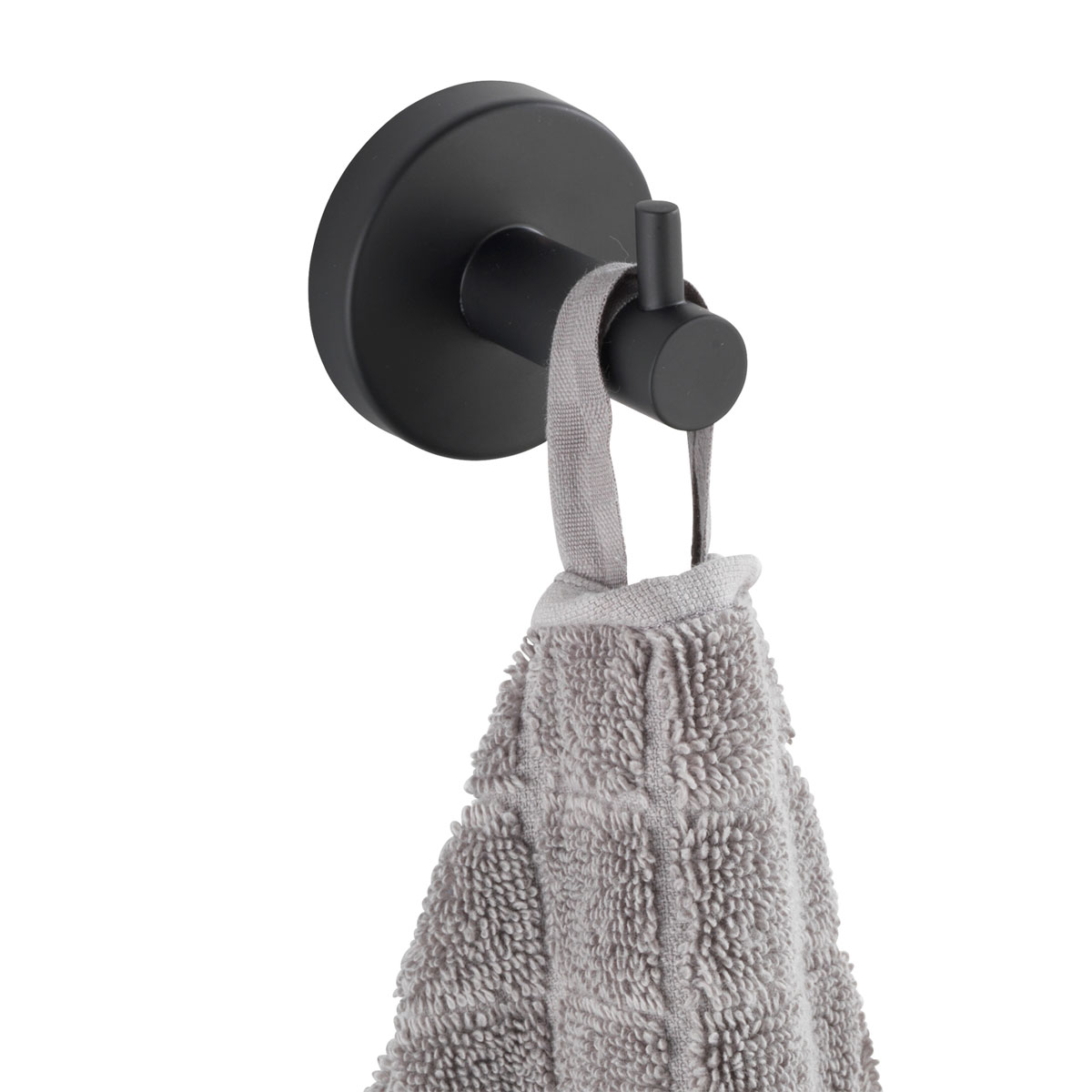 Wenko Wandhaken Uno Bosio schwarz matt Bild 4