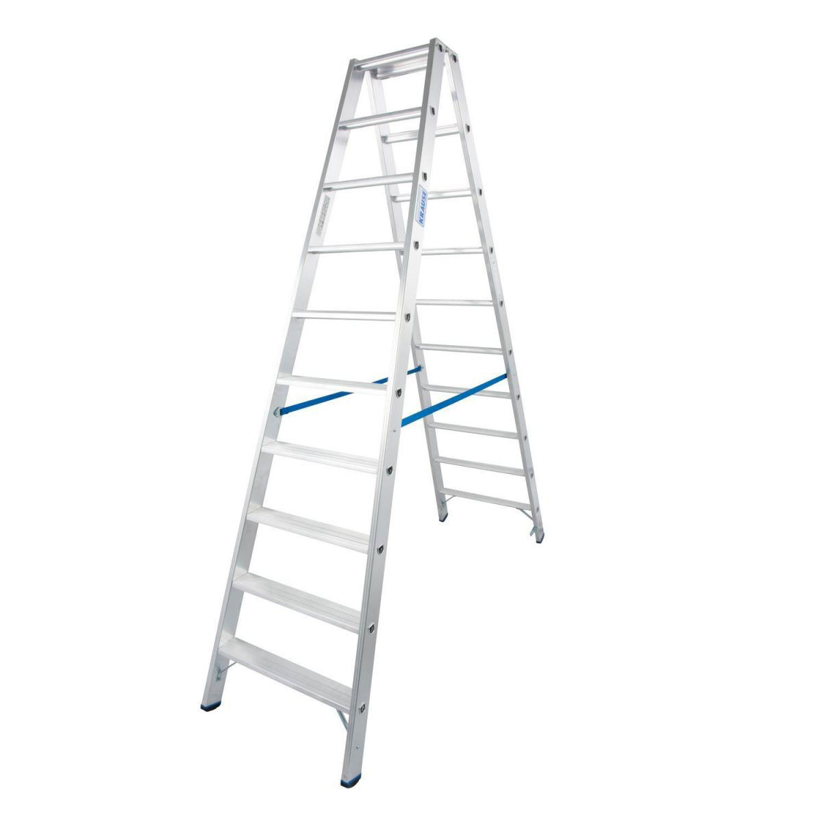 Krause Stufen-Doppelleiter Stabilo 2 x 10 Stufen