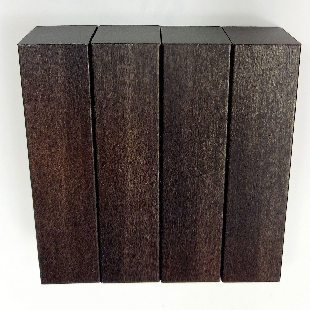 Dekor-Eckhölzer 1,9 x 1,9 x 6 cm 4 Stk stahlfarben