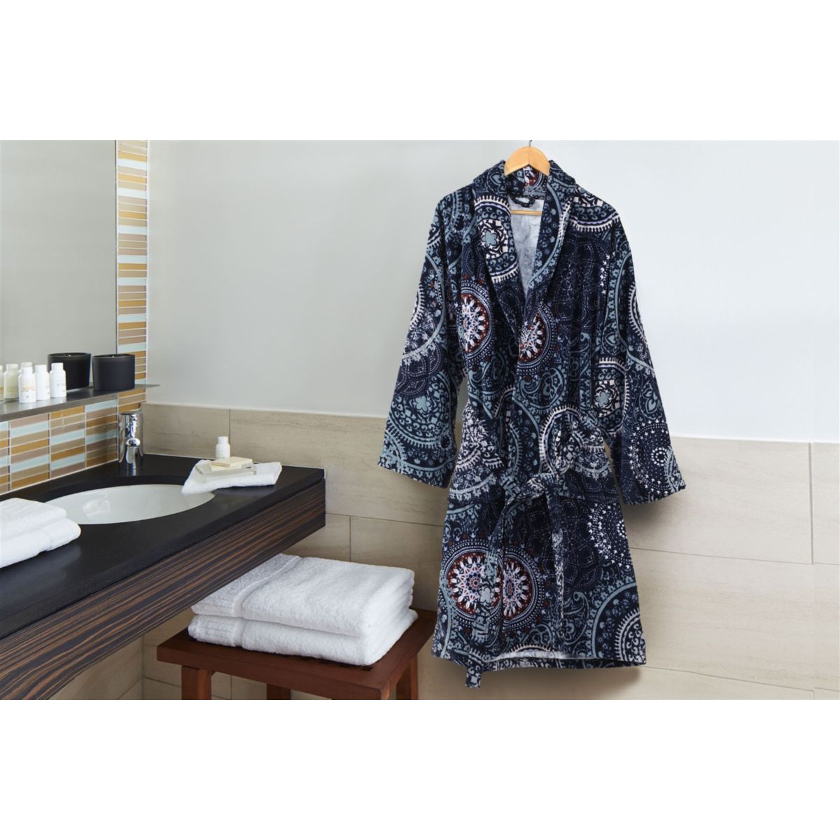 Bademantel Medley 125 Multi / Blau M Bild 3