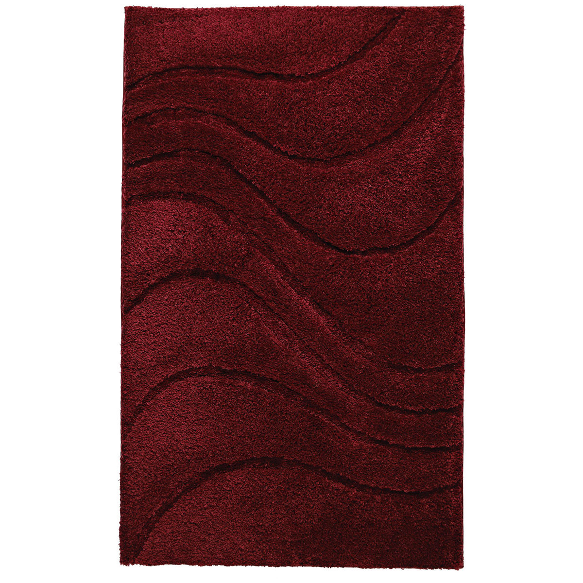 Ridder  Teppich La Ola 60 x 90 cm weinrot Polyester Bild 1