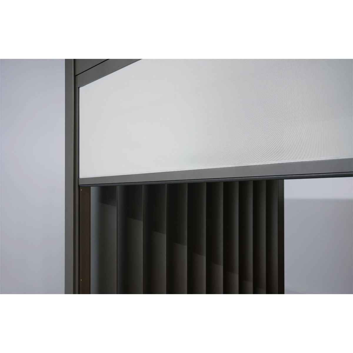 Biohort Sonnenschutzrollo Gr. 4 m dunkelgrau-metallic