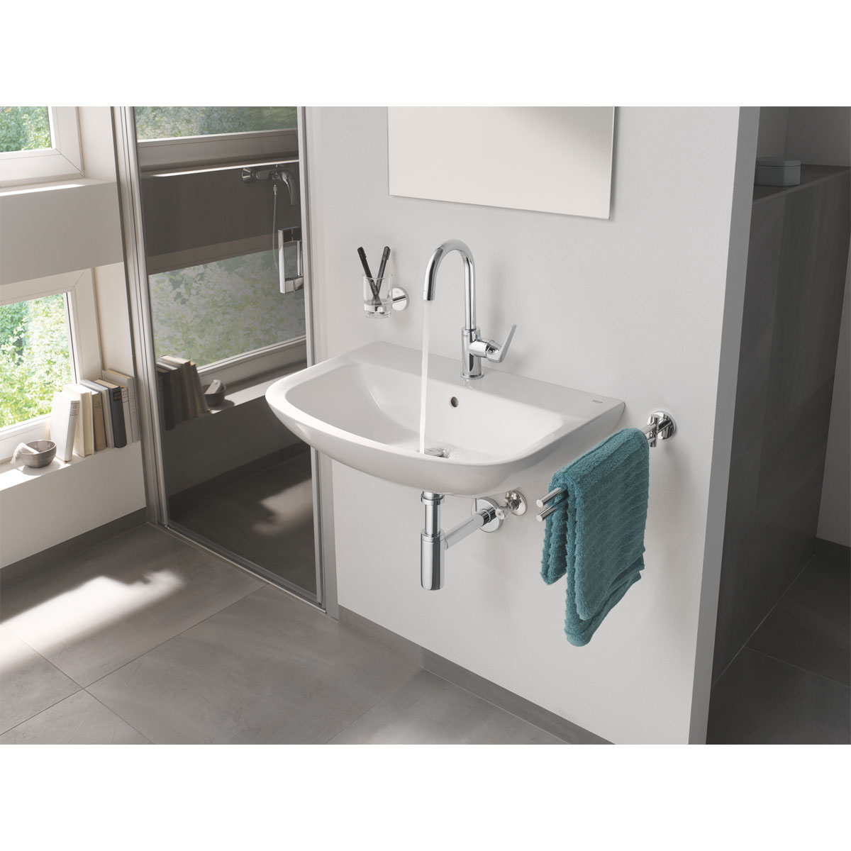 Grohe Waschtisch Bau alpinweiß 64,6 x 15,3 x 46,8 cm Bild 4