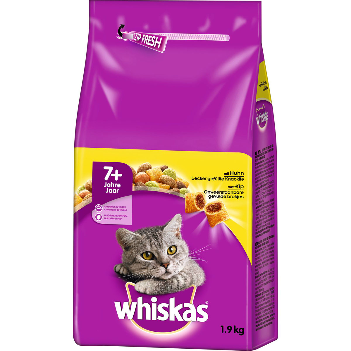 Whiskas  Trocken Senior mit Huhn 1,9kg Bild 1