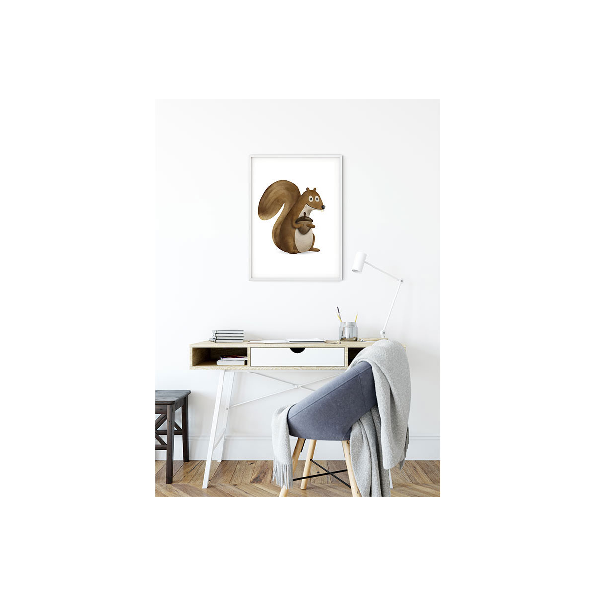 Komar  Wandbild Cute Animal Squirrel 50x70 cm Bild 6