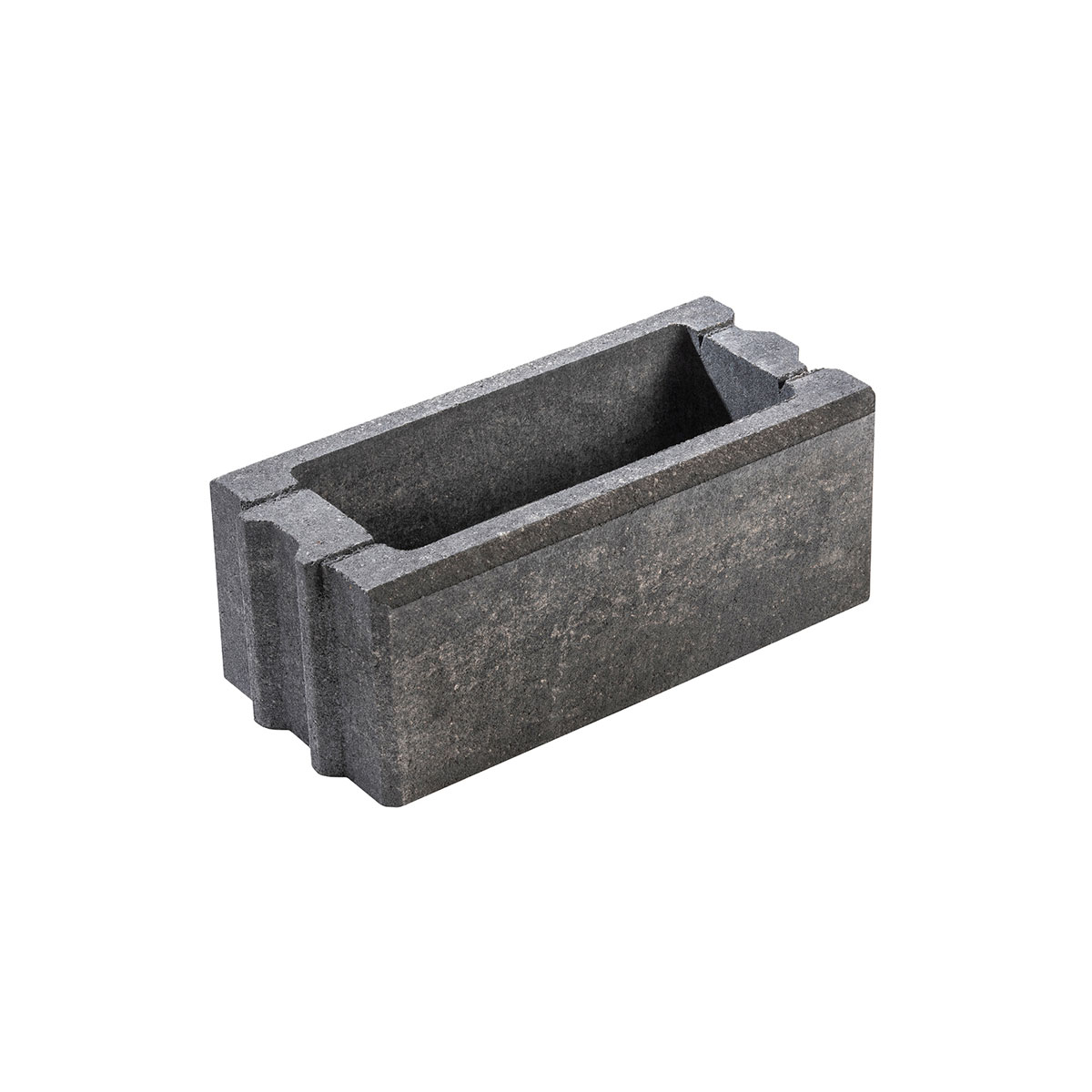 Diephaus  Mauerstein Fine weiss-schwarz Normalstein 50 x 25 x 20 cm Bild 1