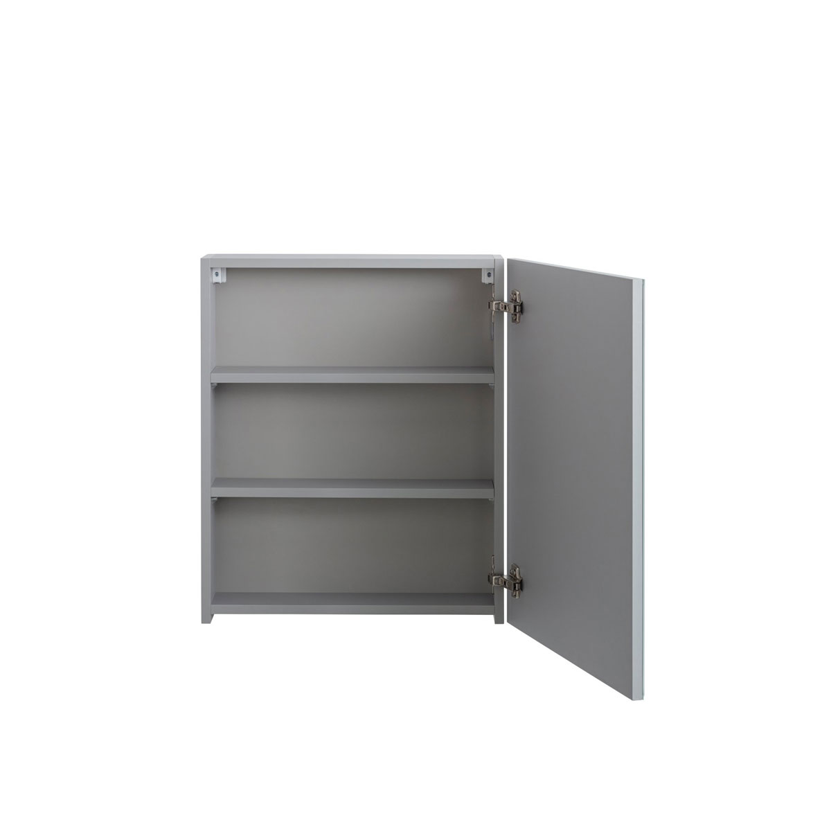 BADMOBIL Spiegelschrank FOTON 52 x 63 x 14 cm Tür rechts mit LED verdeckter Sensorschalter hellgrau Bild 2