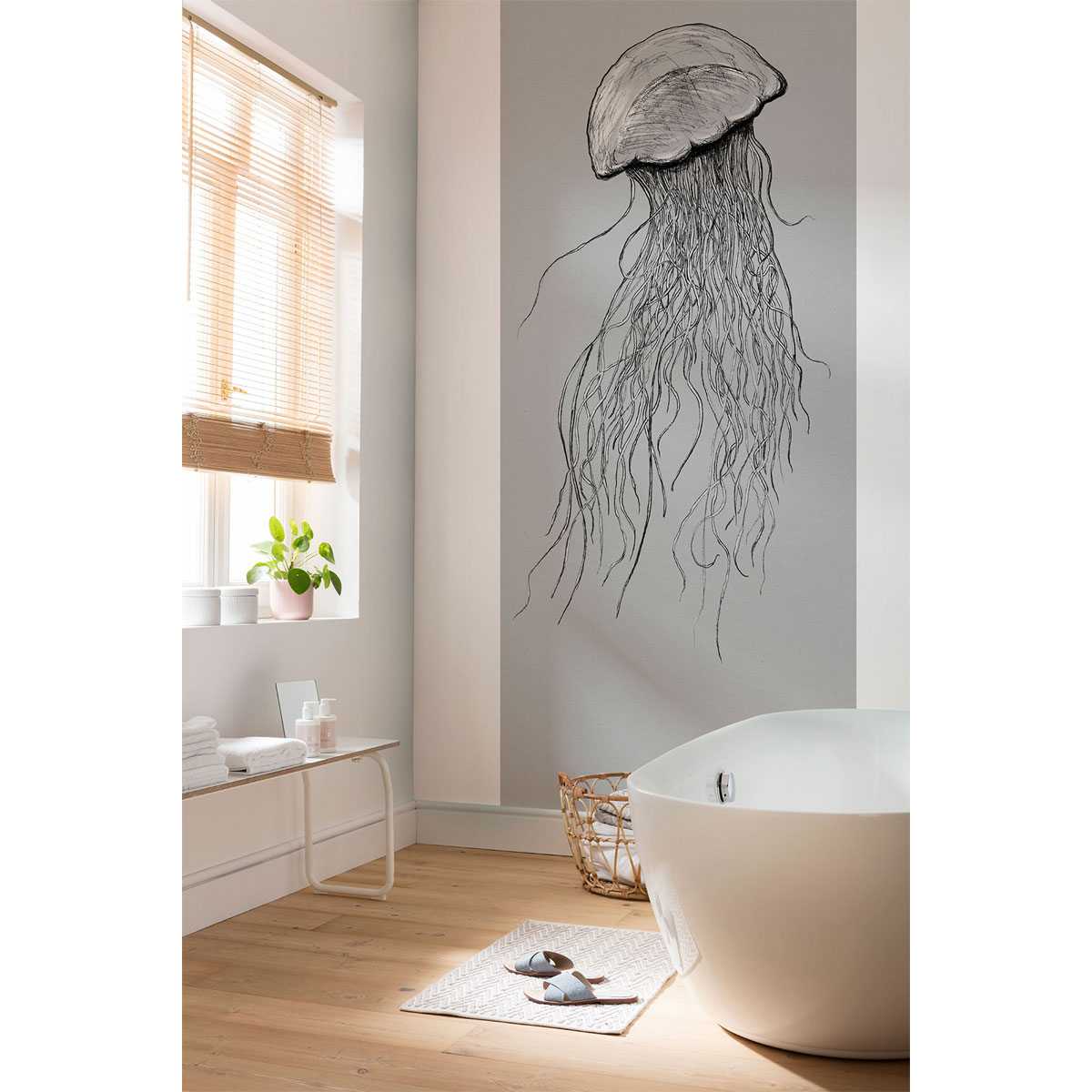 Komar  Vlies Fototapete Jellyfish Panel 100x250 cm
