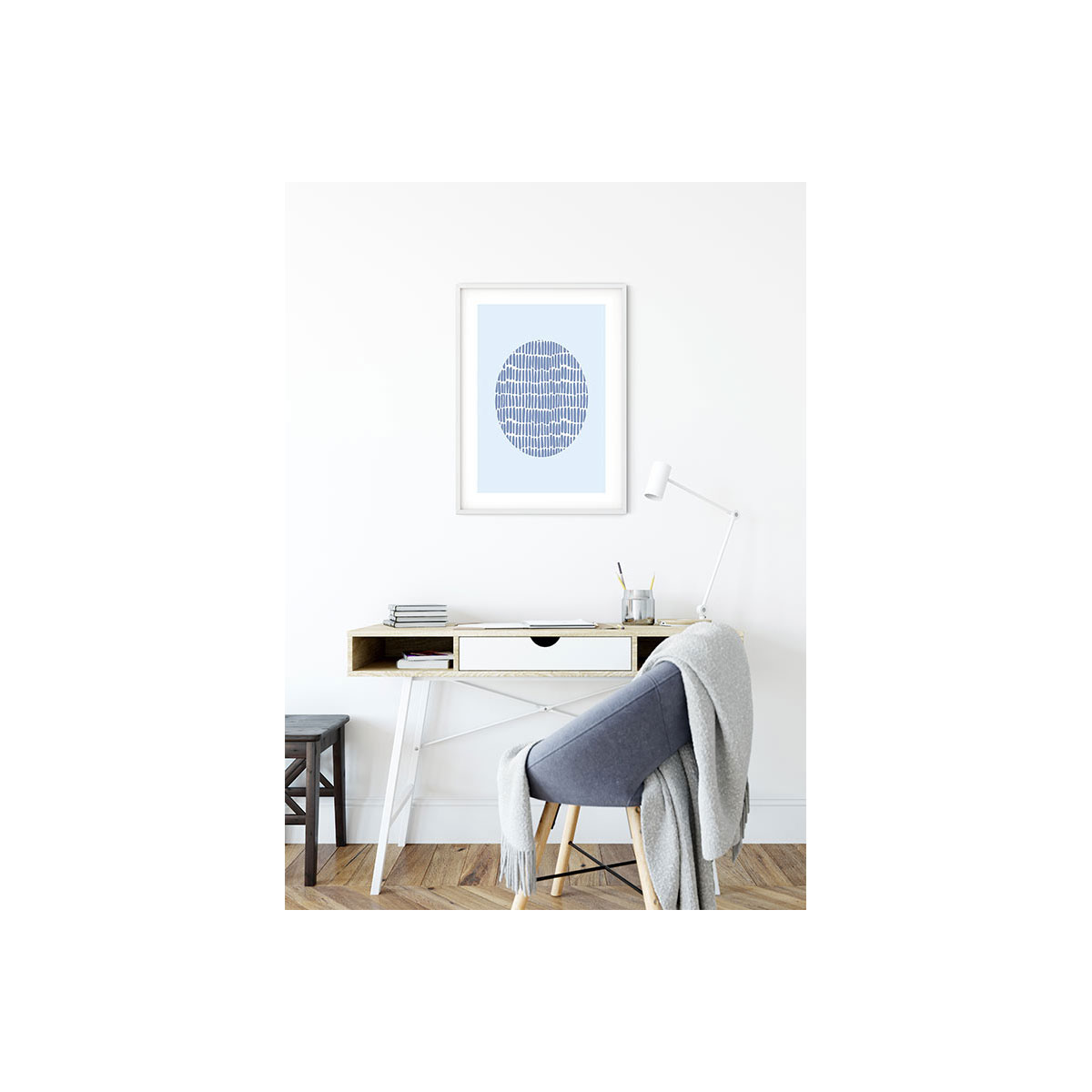 Komar  Wandbild Shelly Patterns Blue 50x70 cm Bild 7