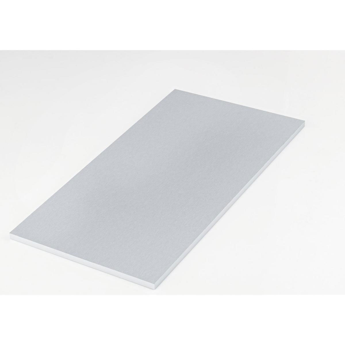 Regalboden Edelstahlgrau 800 x 400 x 16 mm