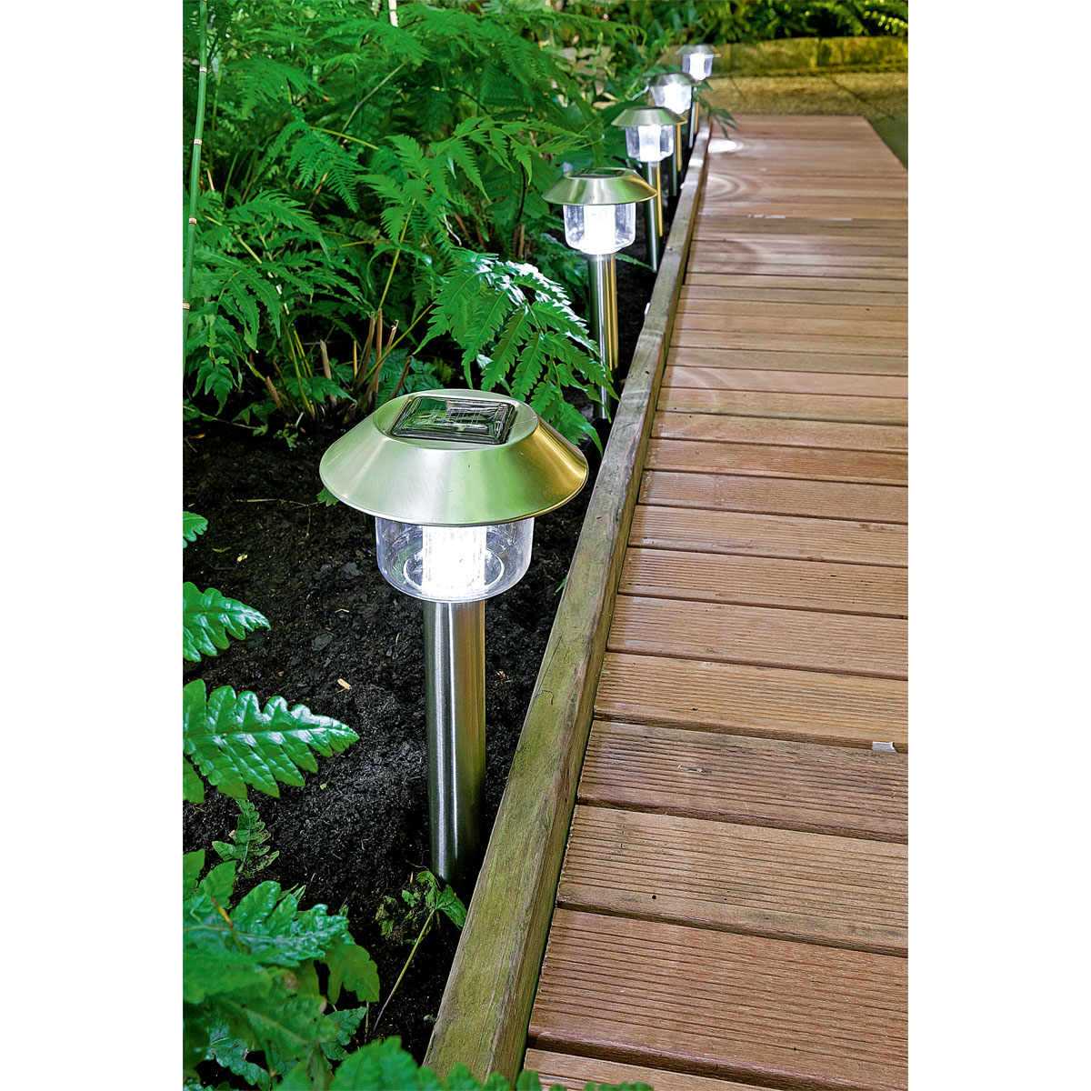 Flector Garten Solarspieß Edelstahl 5 Stück Bild 4