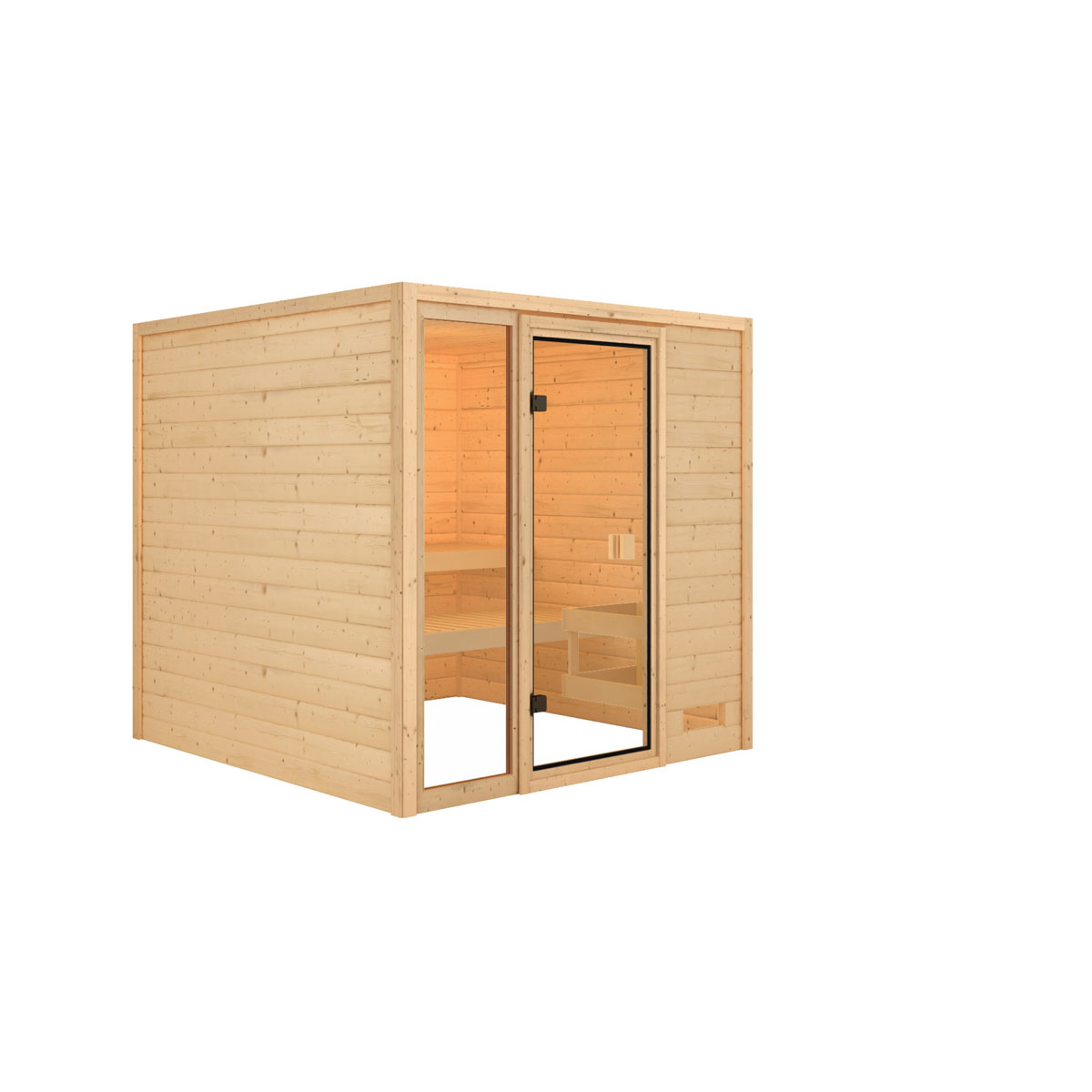 Karibu Sauna Jutta naturbelassen ohne Ofen ohne Dachkranz Bild 2