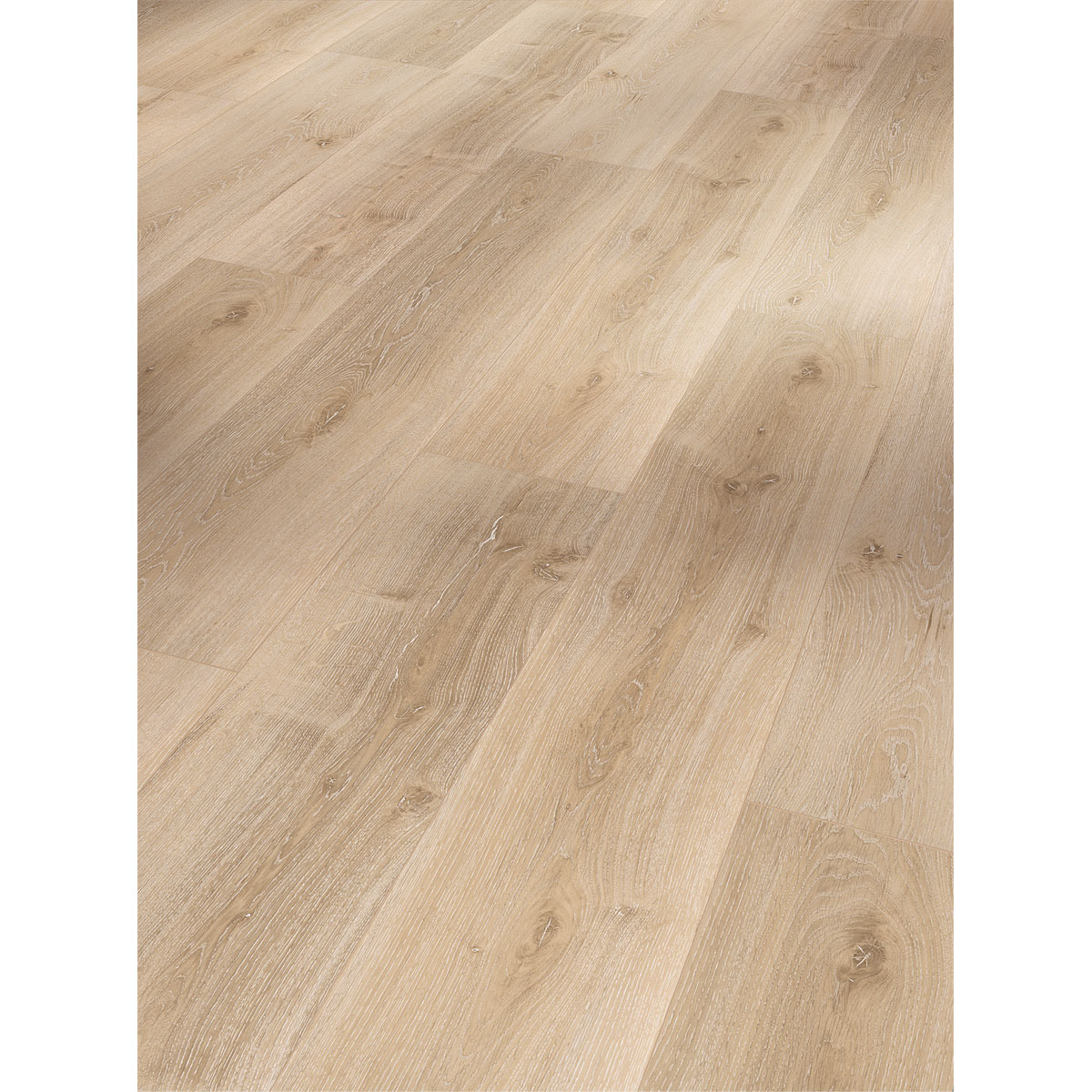 Parador Vinylboden Basic 5.3 Eiche Royal hell gekälkt gebürstete Struktur 22,5 x 120,9 cm