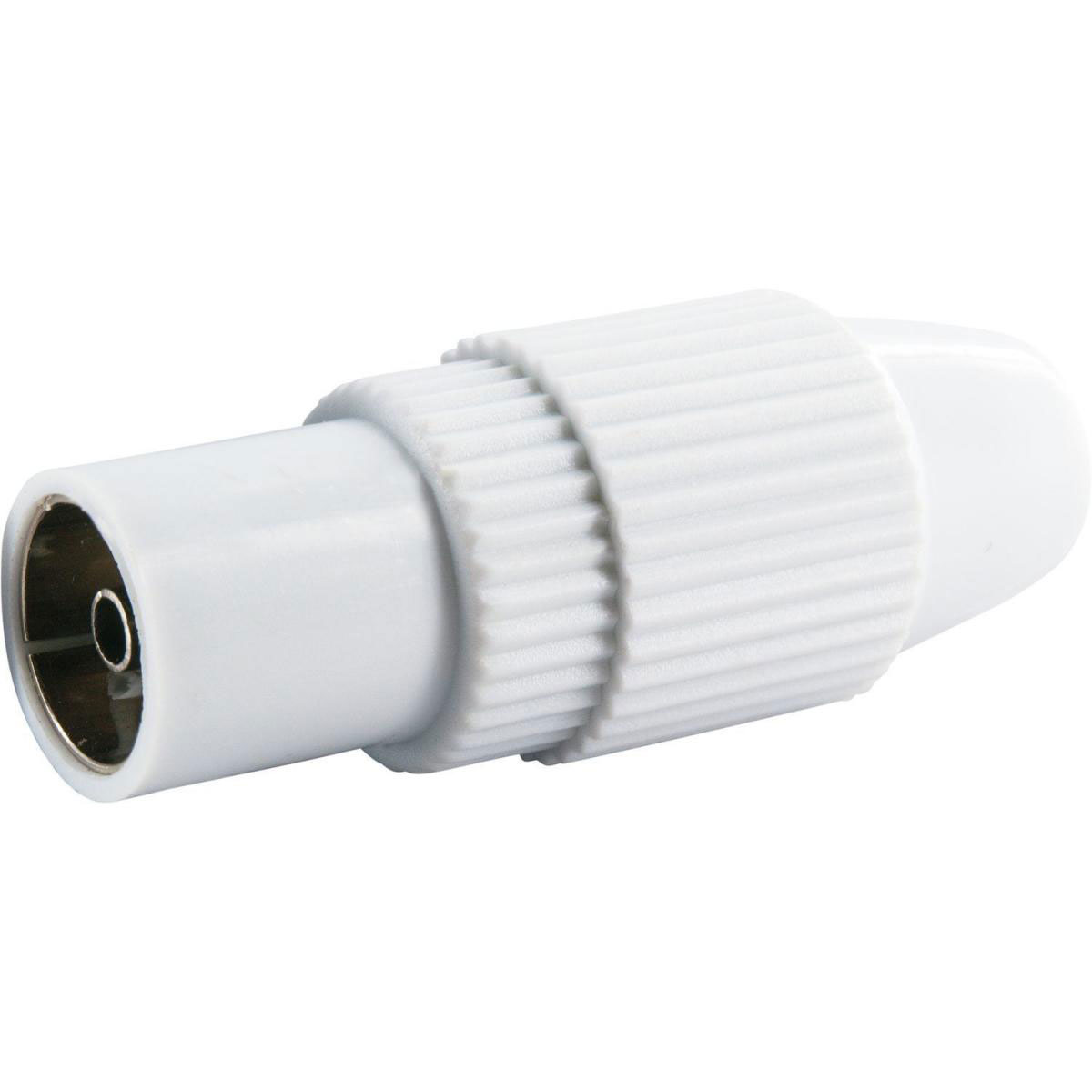 Schwaiger High-Quality IEC-Buchse quickFix weiß Bild 1