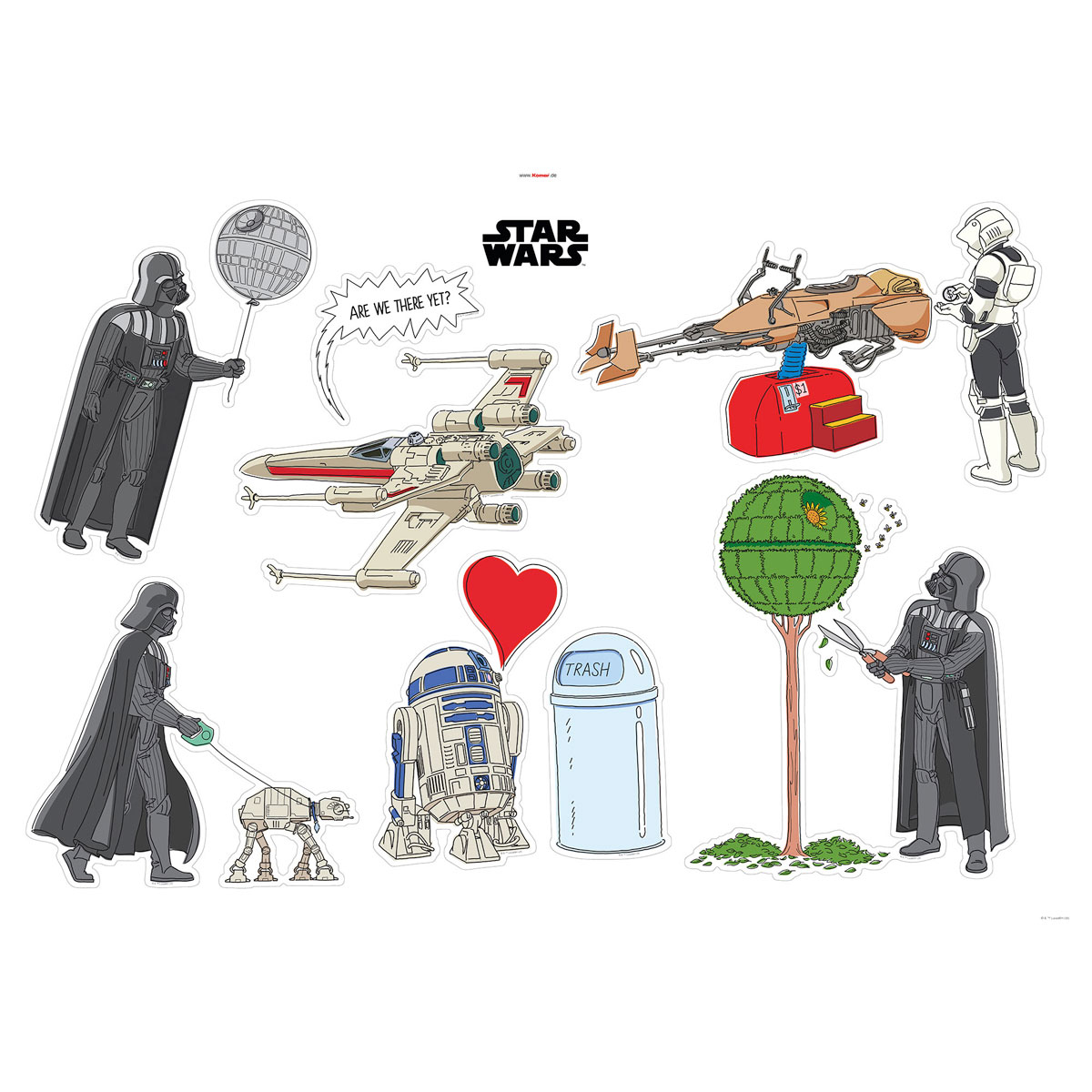 Komar  Wandtattoo Star Wars Treatment 100x70 cm Bild 2