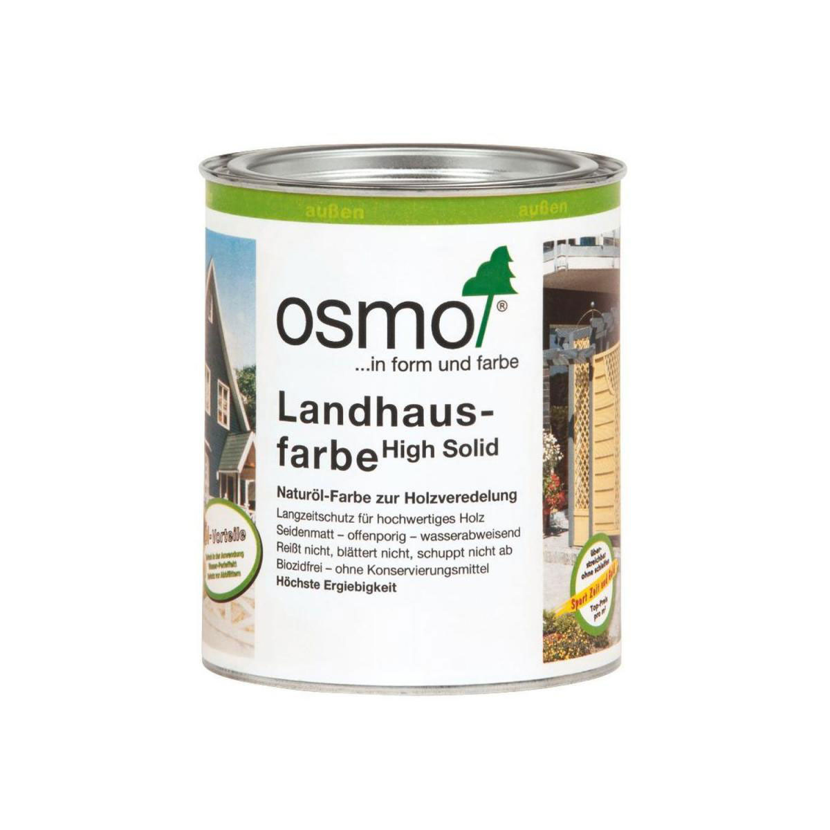 Osmo Landhausfarbe Weiß 0,75 L Bild 2