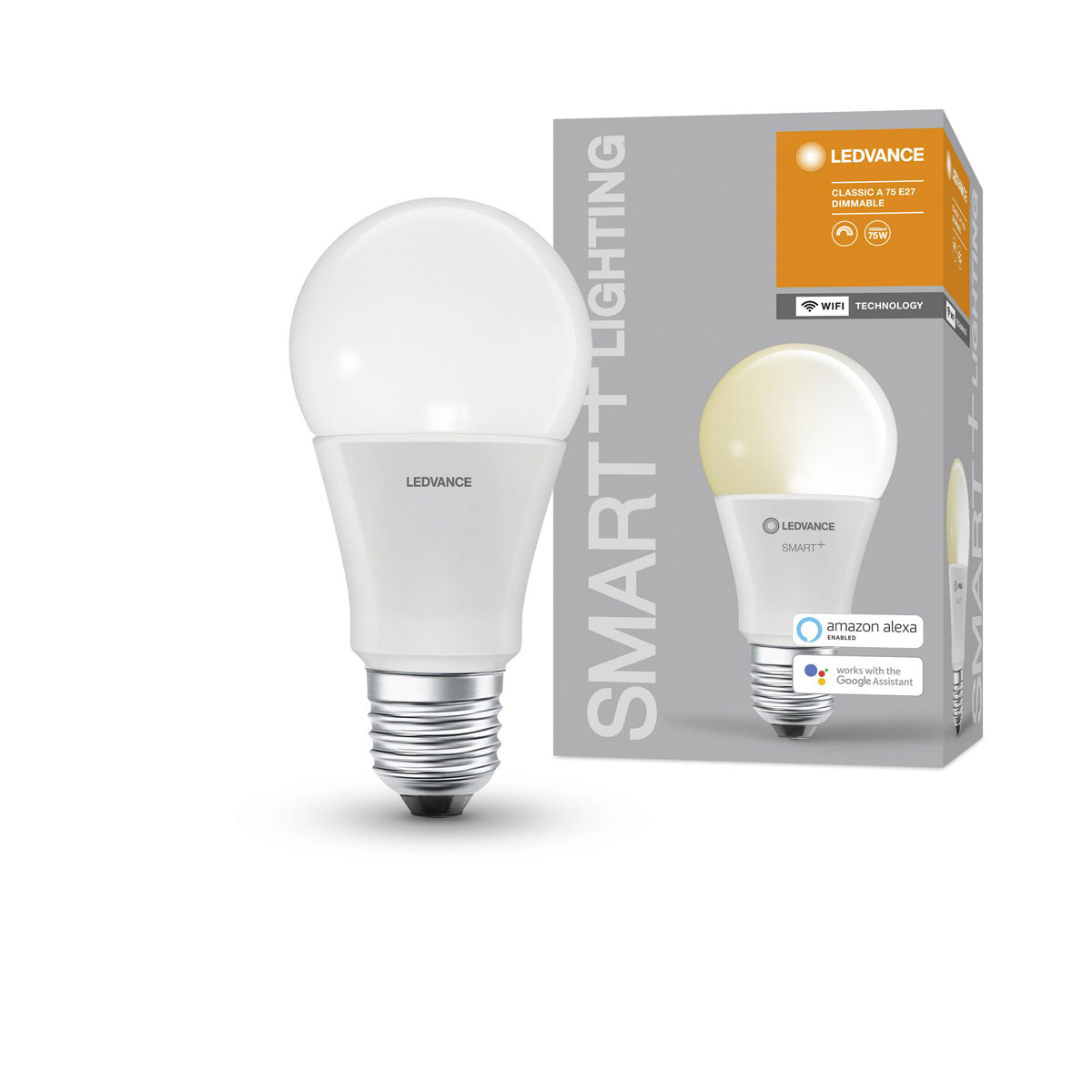 Ledvance SMART+ Glühlampe Classic A 9,6 x 6,1 x 15,4 cm 75 Watt dimmbar