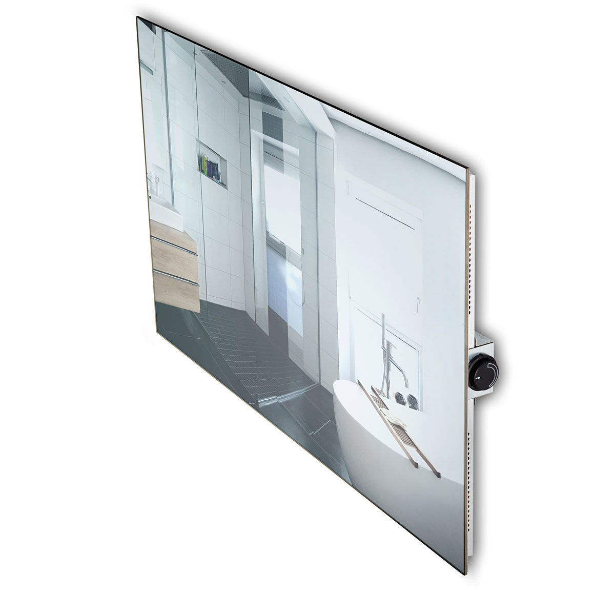 Jollytherm Infrarot Glasheizkörper 60 x 80 cm 580W spiegel Bild 1