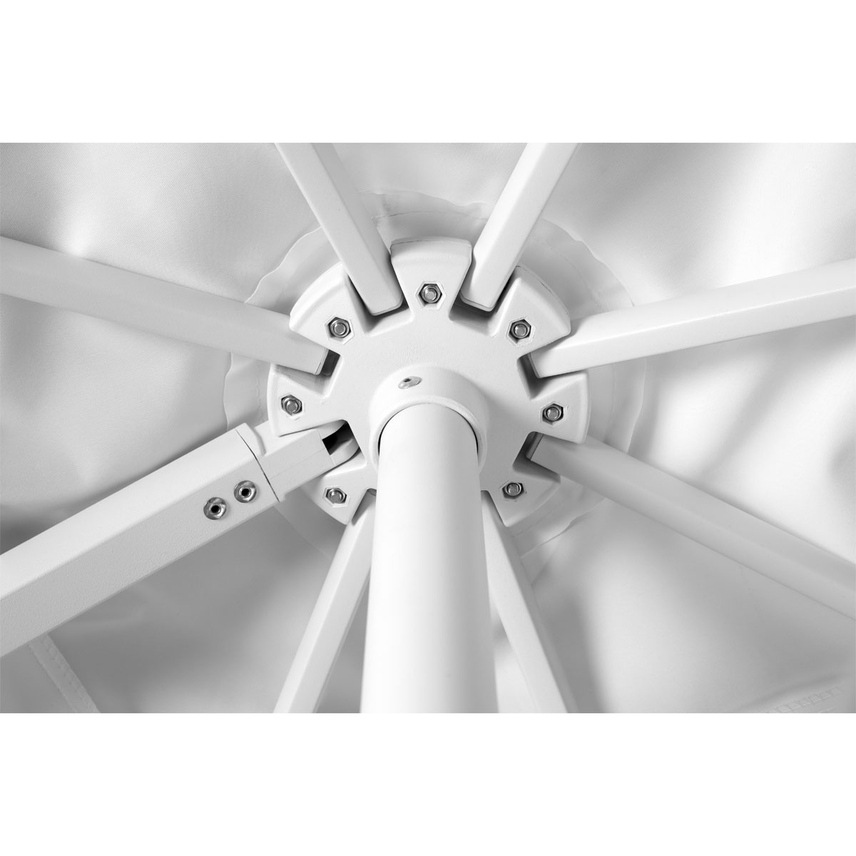 Schneider Schirme Ampelschirm Rhodos Twist Bianco 300 x 300 cm weiß Bild 5