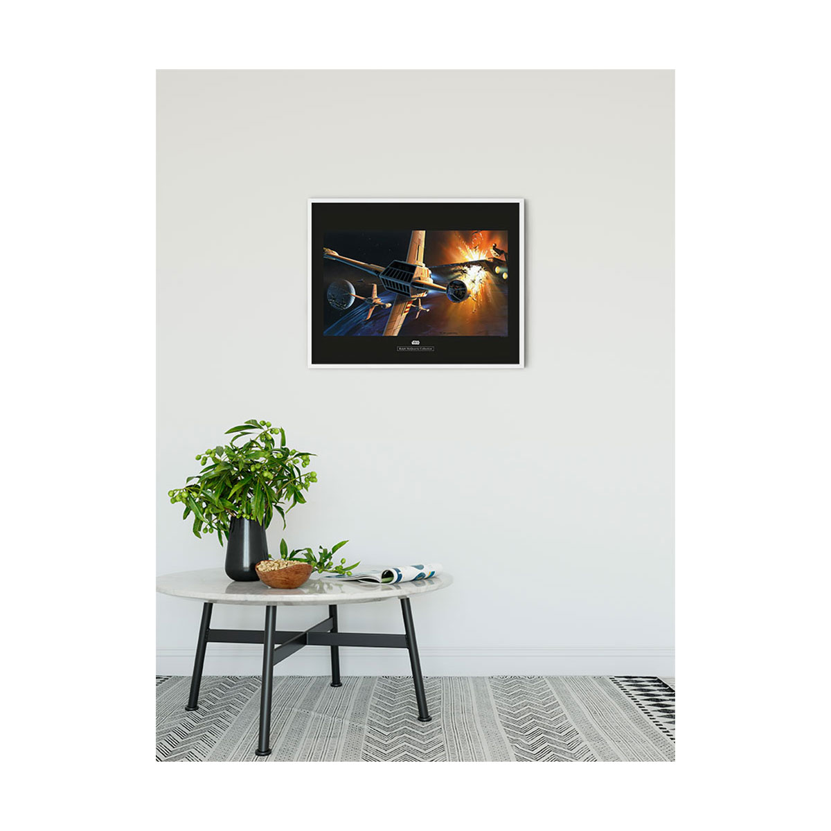 Komar  Wandbild Star Wars Classic Endor Orbit War 50x40 cm