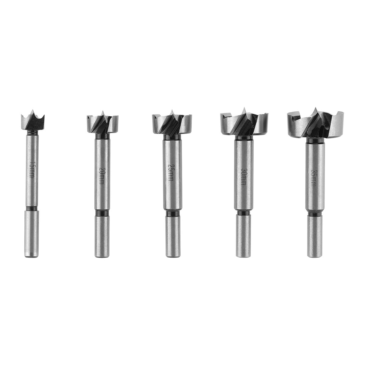 kwb Forstnerbohrer-Set mit Rundschaft 5-tlg. 93–94 mm Ø 15–35 mm