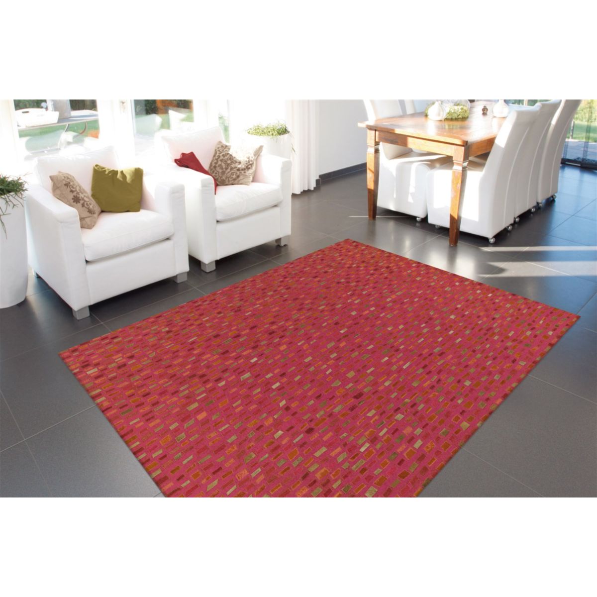 Wild 8022 Rot 120cm x 180cm Bild 2