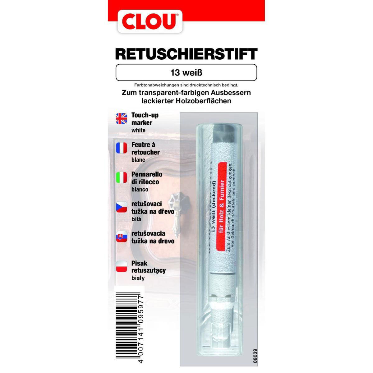 Clou Retuschierstift Weiß