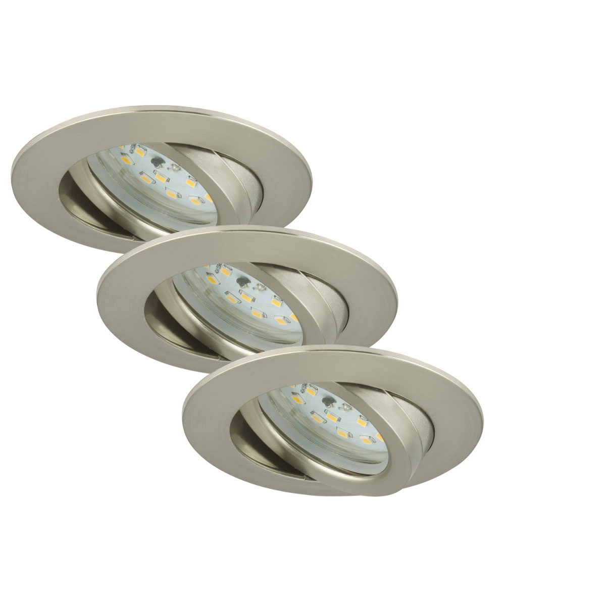Briloner LED-Einbauleuchte matt 3 x 5,5W inkl Gelenk