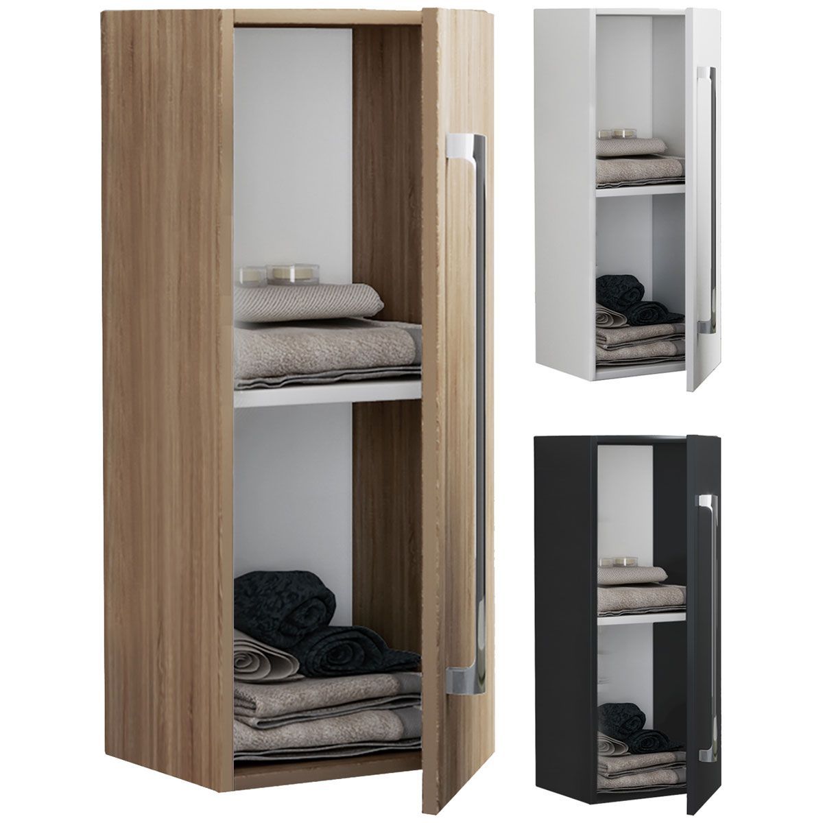 Midischrank VCB 3" große Tür schwarz Bild 2