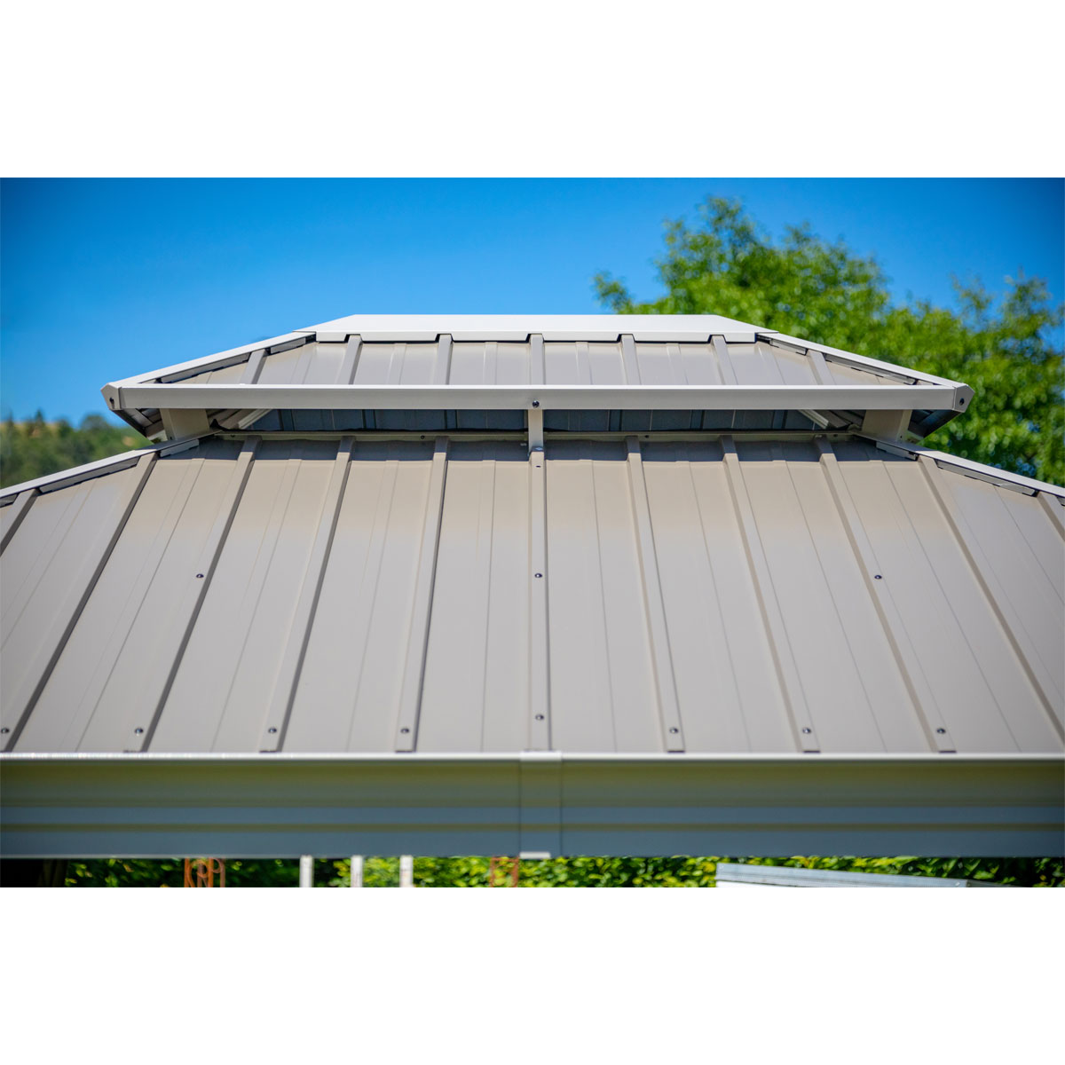 Sojag Pavillon Messina 1216 inkl. Moskitonetz 363x483x307,1cm Champagner Bild 6