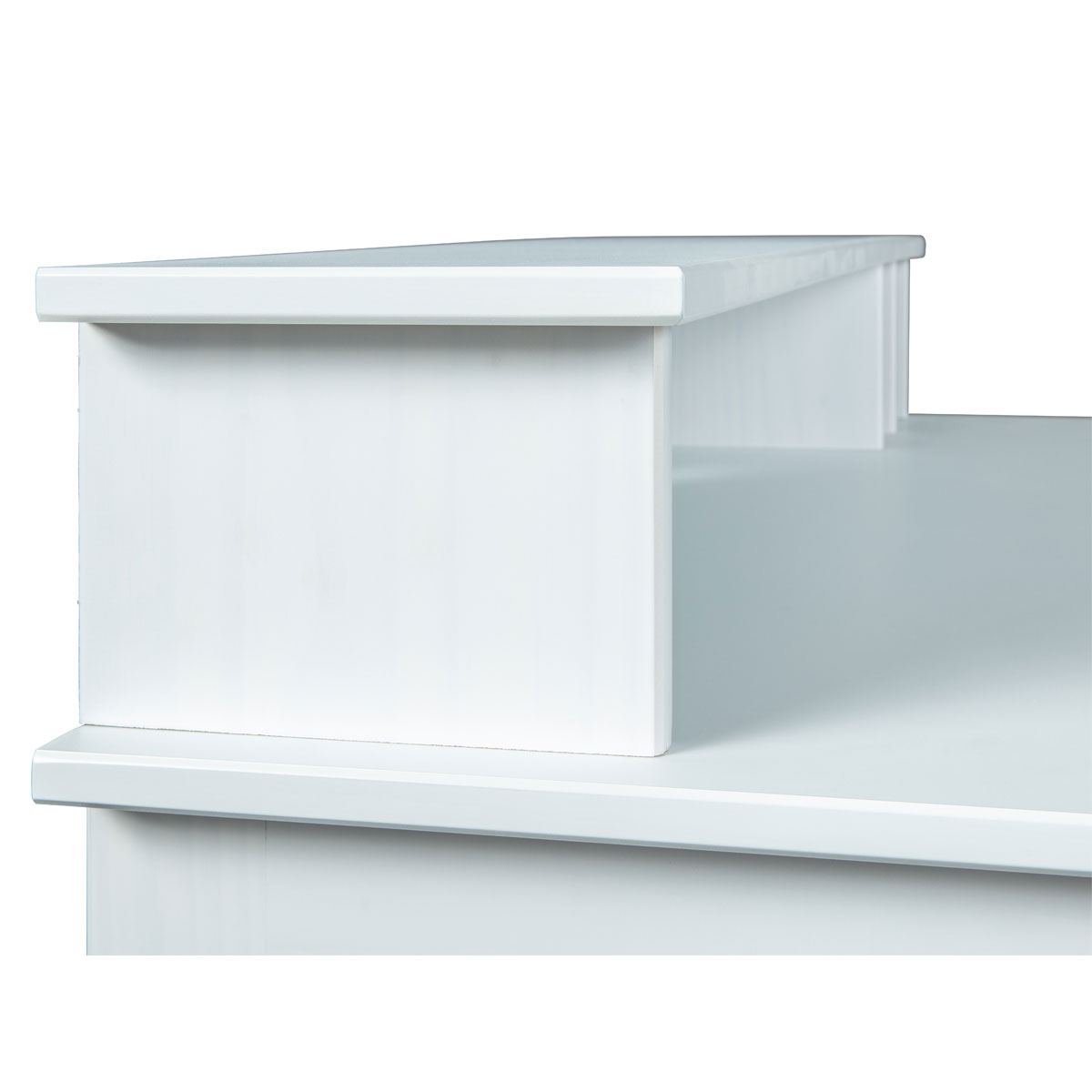 Inter Link Schreibtisch „Hilda“, Kiefer massiv, weiß lackiert Bild 3