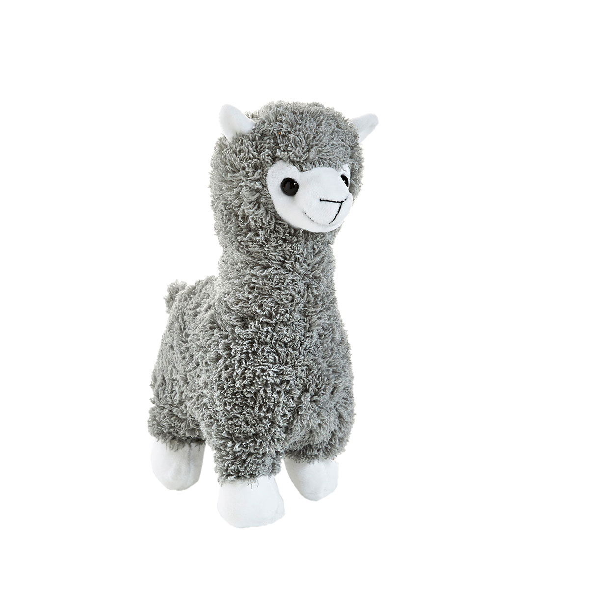 Stofftier Alpaka hellgrau 25 cm