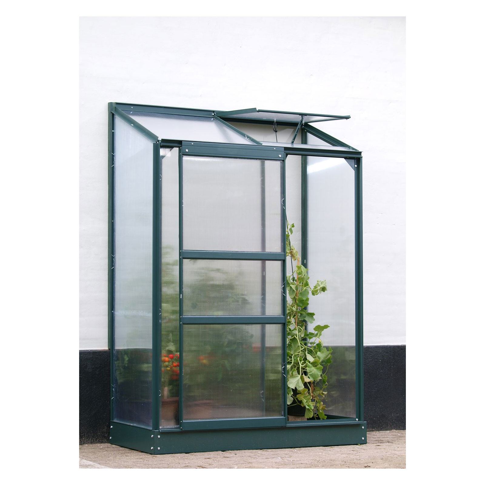 Vitavia Gewächshaus Styx 900 0,9m² 4 mm Hohlkammerplatten grün