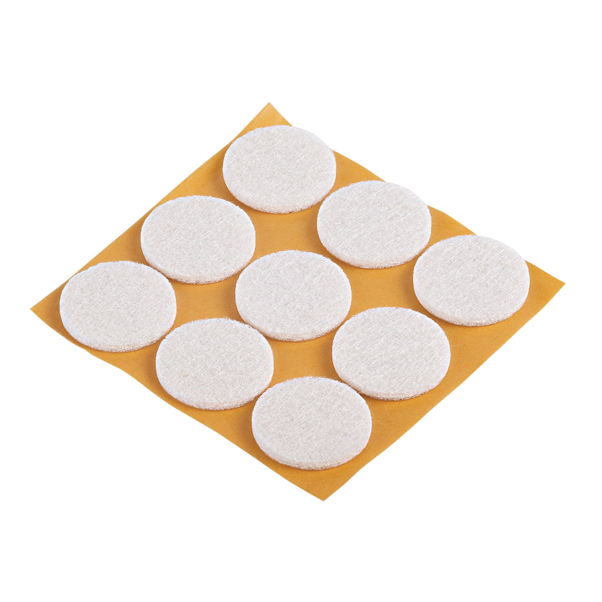 Suki Filzgleiter mit Stift Durchmesser 2,5 cm weiß 9 Stück Bild 1