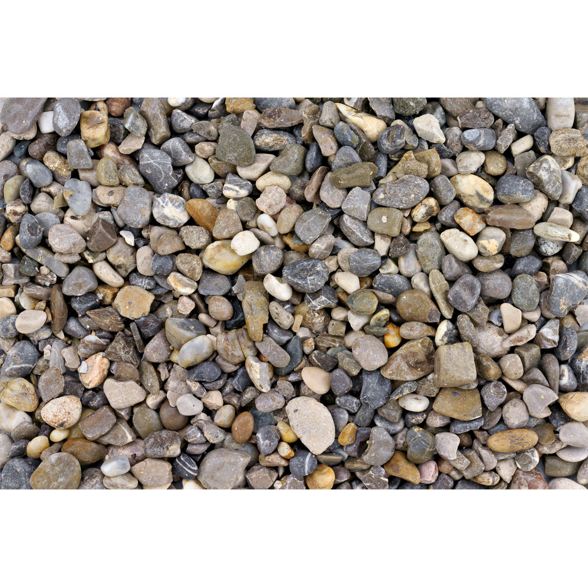 Flusskiesel bunt 16-32 mm 25 kg Bild 1