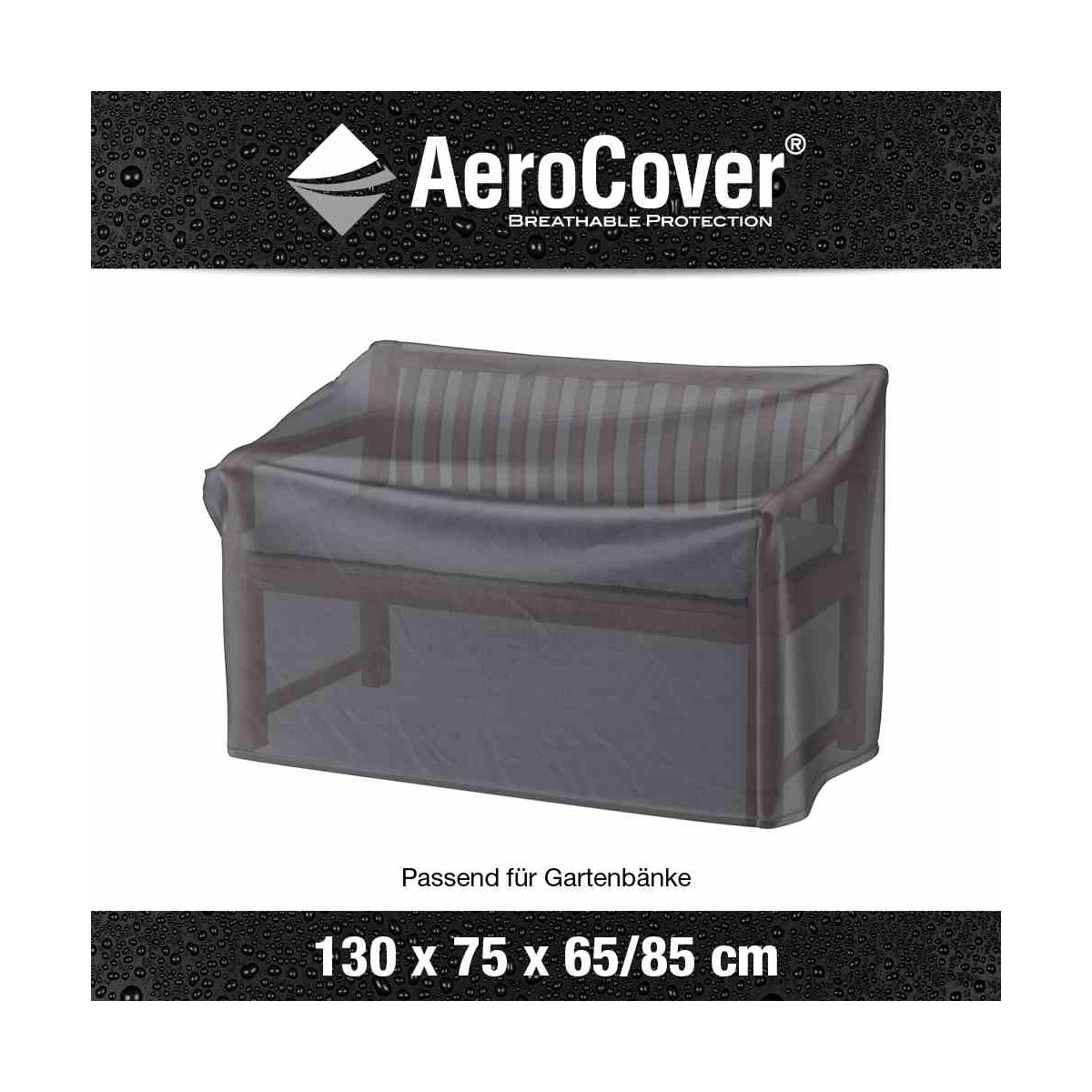 AeroCover Schutzhülle für Lounge-Bänke 130 x 75 x 65/85 cm anthrazit Bild 2