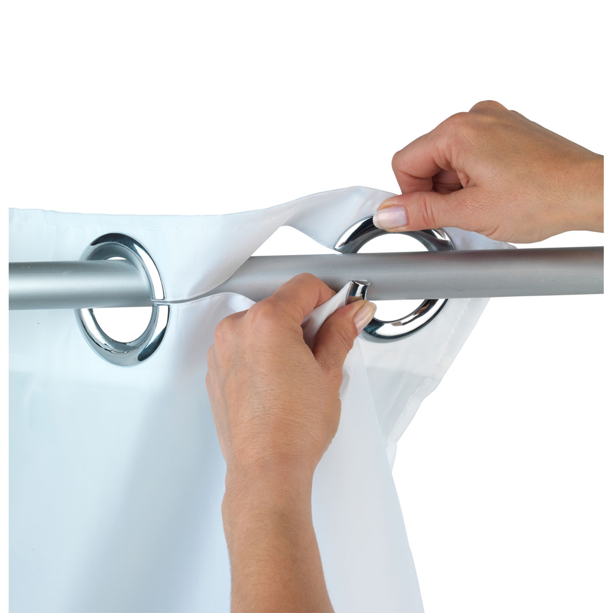 Wenko  Anti-Schimmel Duschvorhang Flamingo Flex Textil Polyester 180 x 200 cm waschbar Bild 6