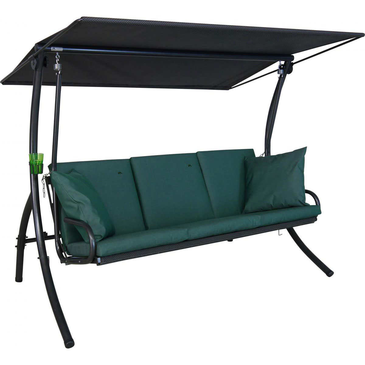 Angerer Freizeitmöbel GmbH Hollywoodschaukel 3-Sitzer Elegance Sun Grün