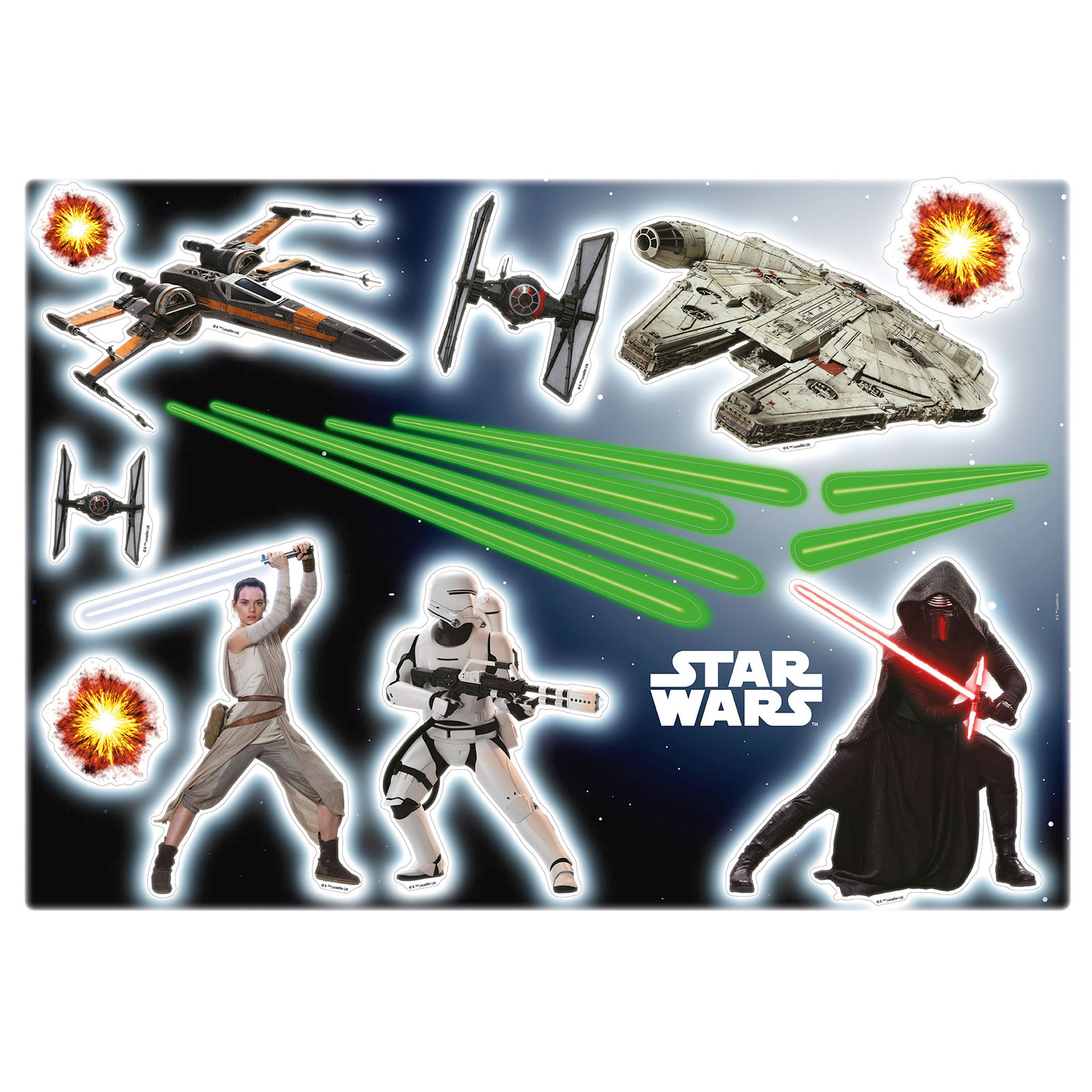 Komar  Wandtattoo Star Wars EP7 50x70 cm Bild 2