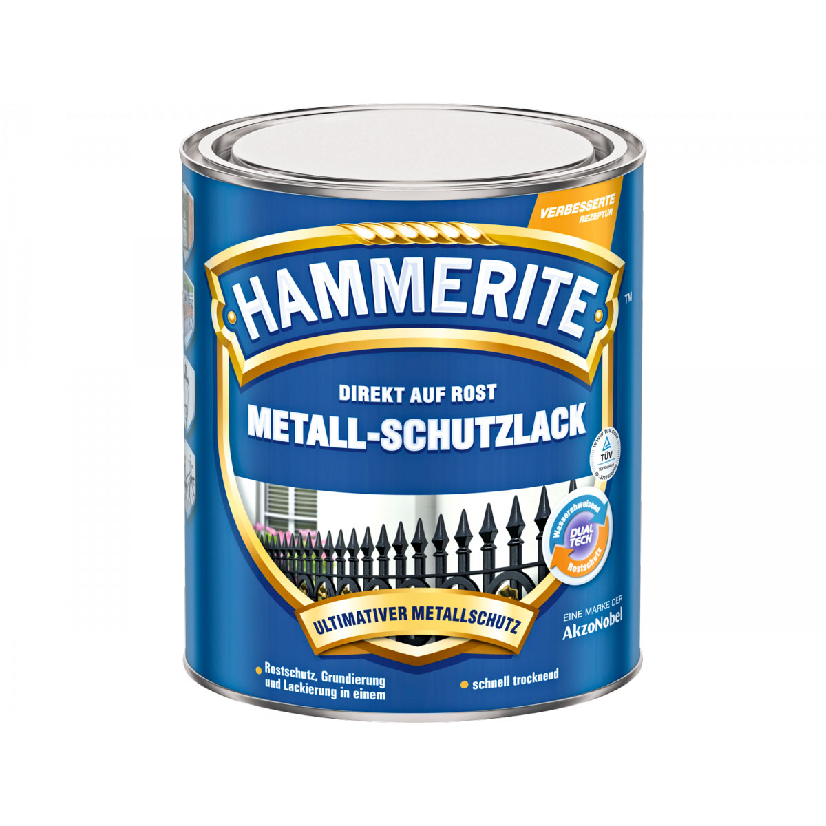 Hammerite Metallschutzlack hellgrau 750 ml Bild 1